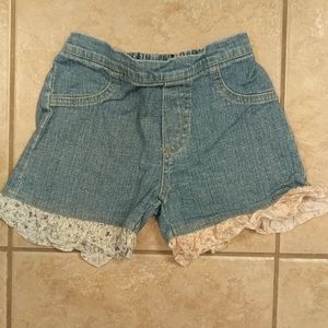 Girls cachcach boutique denim shorts with flair